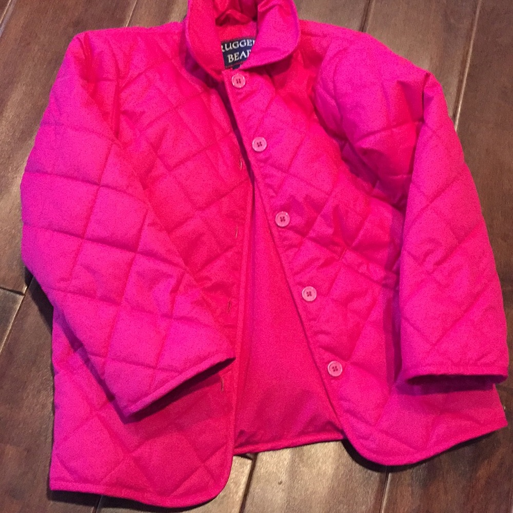 Girls Rugged Bear quilted jacket